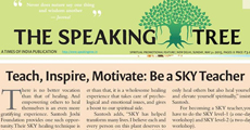 The Speaking Tree - Teach, Inspire, Motivate:Be a SKY Teacher